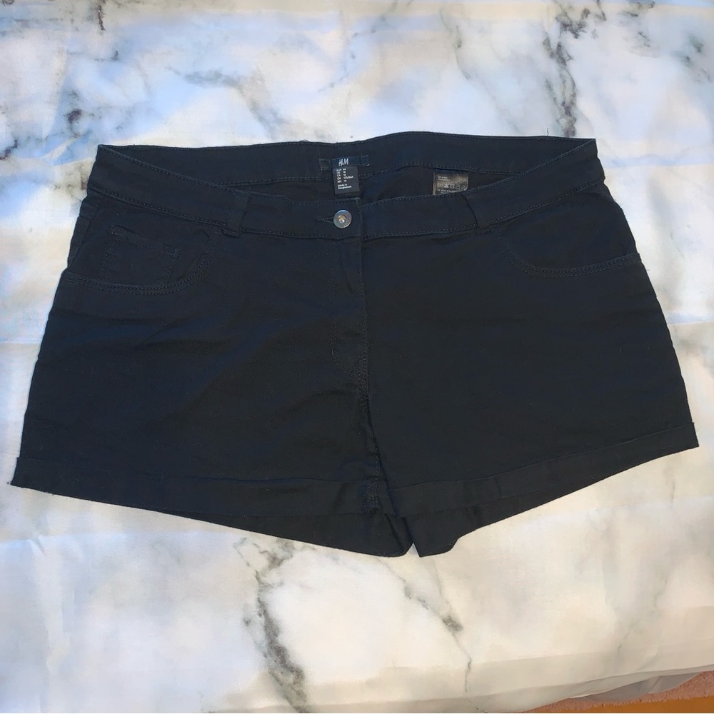 EUC 14 Black Denim Shorts H&M